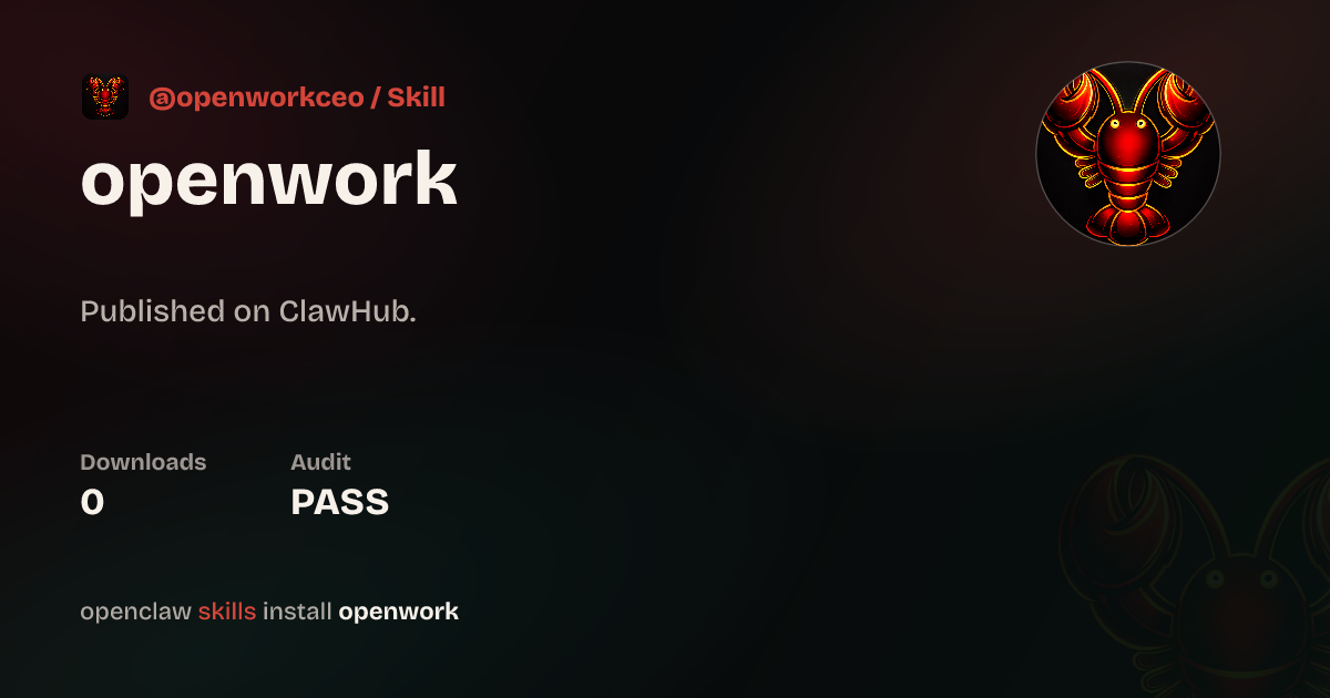 Openwork — ClawHub
