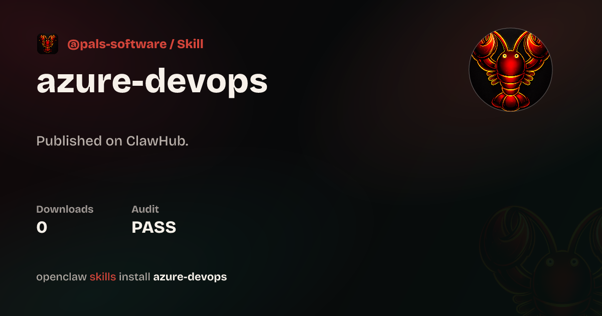 Azure DevOps — ClawHub
