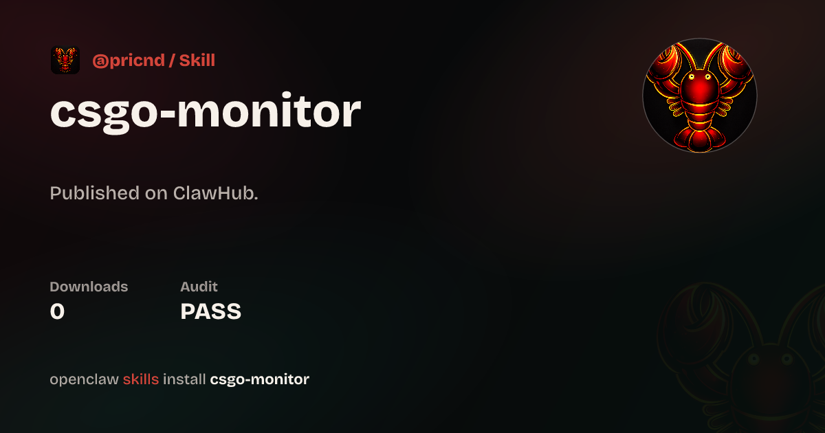 csgo — ClawHub