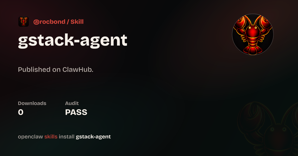 GStack Agent — ClawHub