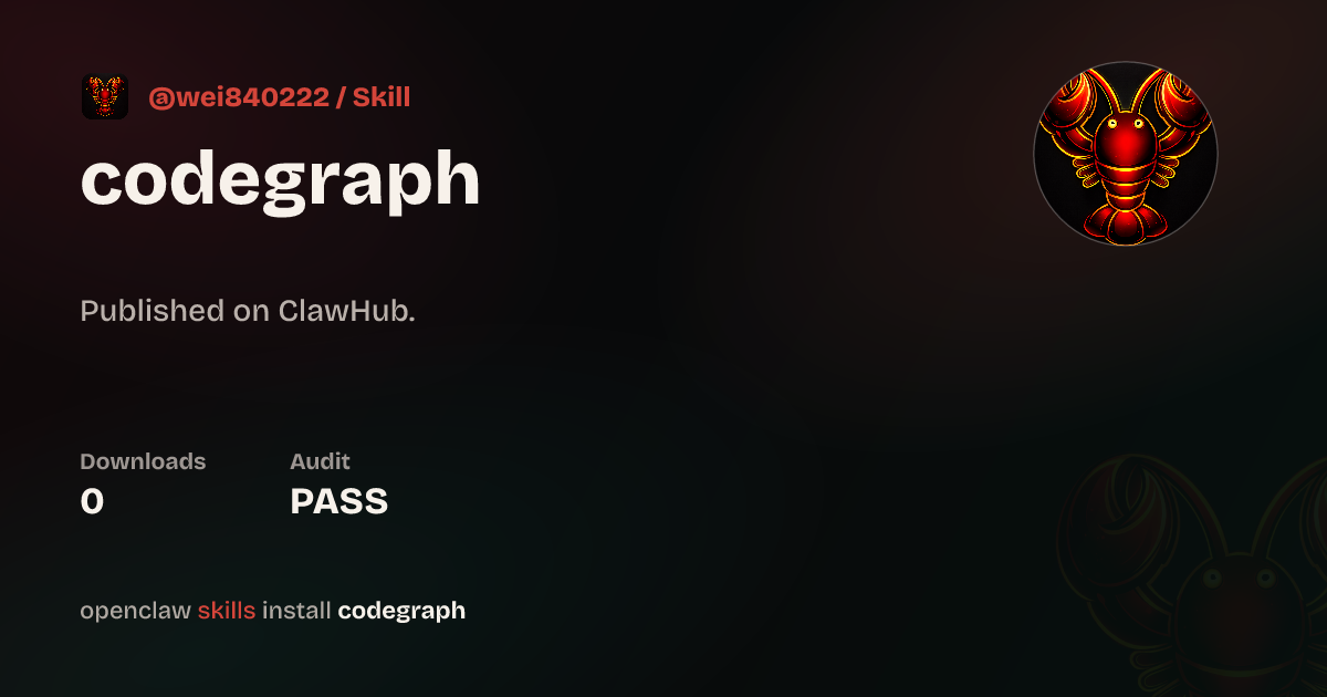 codegraph — ClawHub