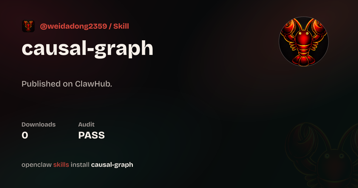 Static analysis security · Causal Graph Builder — ClawHub