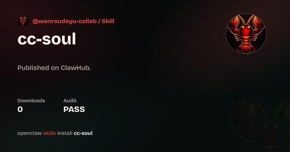 Security audit · Clawhub Skill — ClawHub