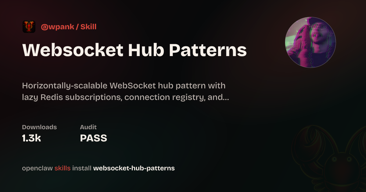 Websocket Hub Patterns — ClawHub